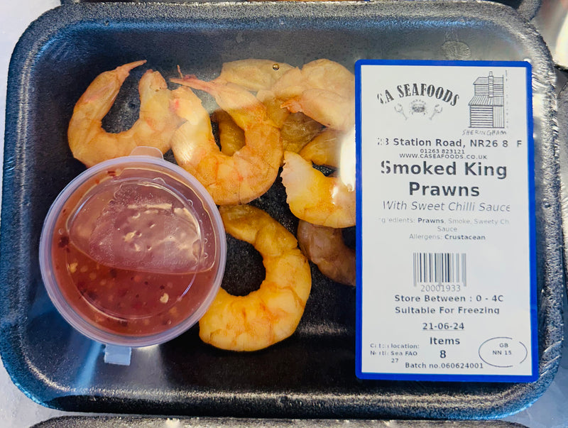 Kiln Smoked Prawns with Sweet Chilli Dip